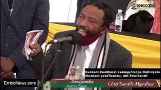 AbaThembu King Zwelibanzi kaJonguhlanga Dalindyebo at the funeral of iNkosi Sandile Mgudlwa amaJumba