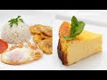 ARROZ a la cubana con plátano - TARTA de queso vasca La Viña - Cocina Abierta