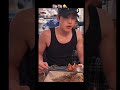 ㊗️He Yu eating in a black tank top 💪.#he_yufan