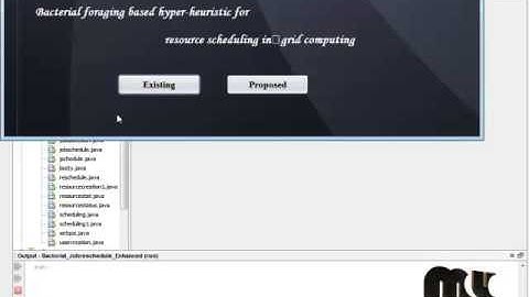 Final Year Projects 2015 | Bacterial foraging based hyper-heuristic for resource