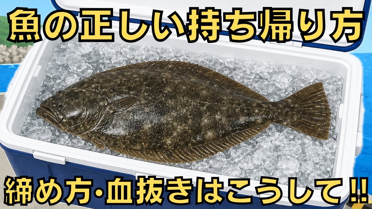 釣った魚はこう持ち帰れ‼︎初心者でも失敗しないコツ‼︎