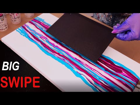 BIG SWIPE Painting TOOL | Abstract SWILT #SHORTS