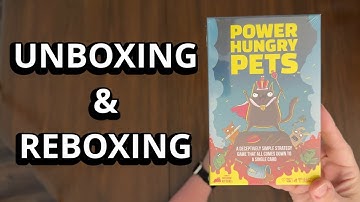 Power Hungry Pets - Game by Exploding Kittens - Unboxing & Reboxing - What