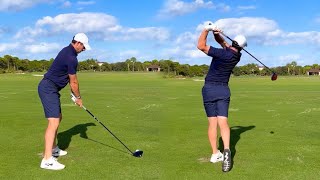 RORY MCILROY Golf Swing 2022 - IRON & DRIVER - DTL & Face on - SLOW MOTION HD