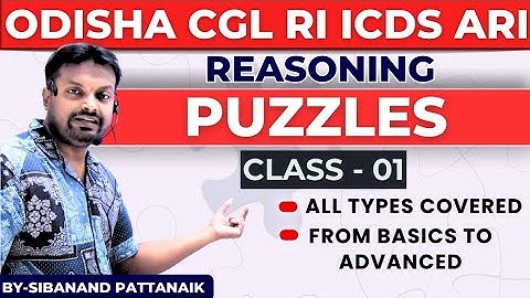 PUZZLES | REASONING | OSSC CGL | RI ARI AMIN SFS ICDS | OSSC CGLRE | OPSC ASO | OSSSC RI ARI AMIN