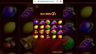 HOT WILD 7s ONLINE SLOTS freebingocasino.com play on mobile free #Shorts screenshot 5