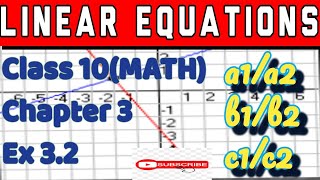 Linear equations in two variables | Class 10(Math) | Ch-3 | Ex 3.2  | CBSE | NCERT | Unique solution