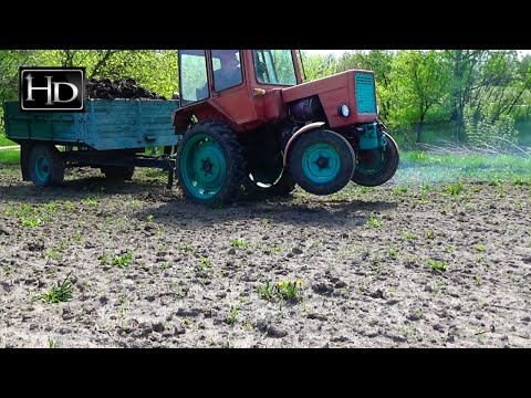 Вывоз ОРГ. удобрения и ПАШКА 2-х УЧАСТКОВ Т-25