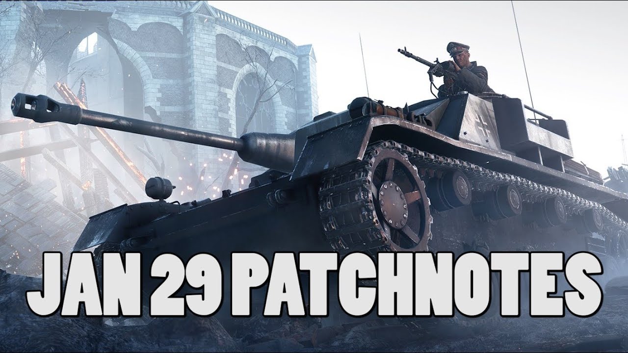 Patchnotes for 29 jan patch! (Big panzerstorm changes!)