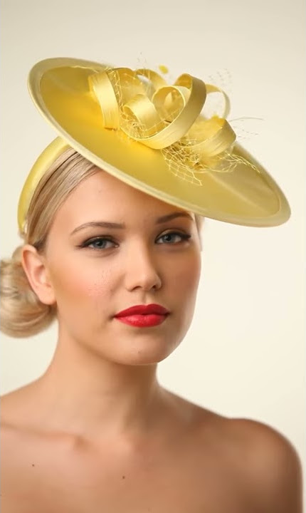 Yellow Fascinator - Passchendales #3344