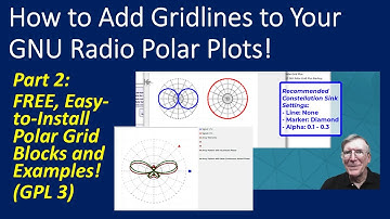 New 30-degree Polar Plot Link in Description! -- Free GNU Radio Blocks Draw Polar Plot Grid!