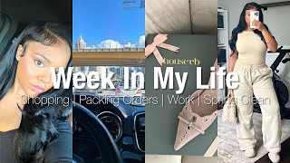 Vlog : week in my life 🎀 | Getting on my Sh*t!| Spring Cleaning , Lots of Work, Closet Sale + MORE