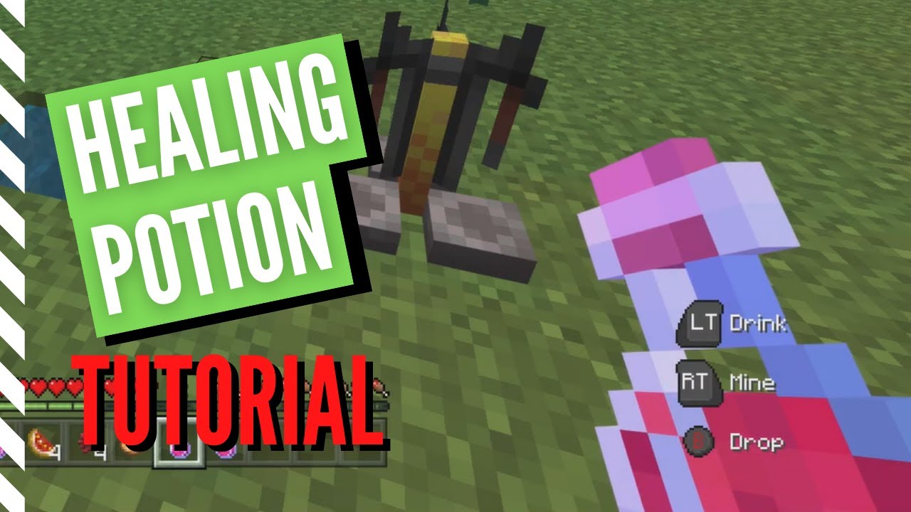 How to Make a HEALING POTION in Minecraft (INSTANT HEALTH) - YouTube