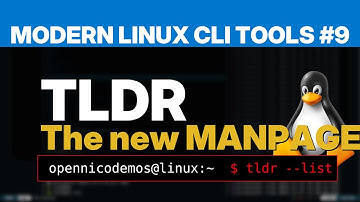 Modern Linux CLI Tools #9: TLDR, the better/shorter manpages