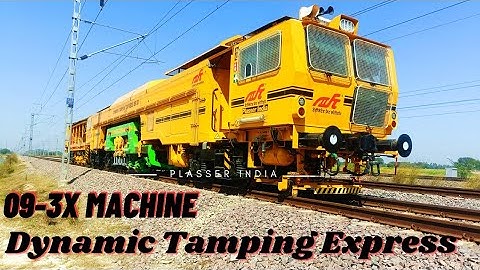DYNAMIC TAMPING EXPRESS 09-3X MACHINE l DFCCIL TRACK l DFCCIL