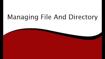 Managing File And Directory | Linux  |  RedHat | Accessing Command Line