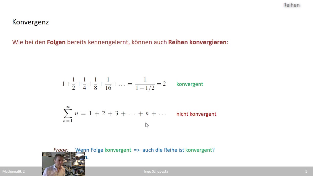 Konvergenz Von Reihen Aufgaben Mathe 2 - 31 Konvergenz von Reihen - YouTube