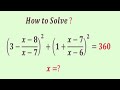 Germany | Math Olympiad question | Can you Solve this radical equation? | X=?