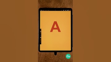Make a 3D Letter in PROCREATE #Shorts - Quick Procreate Tutorial