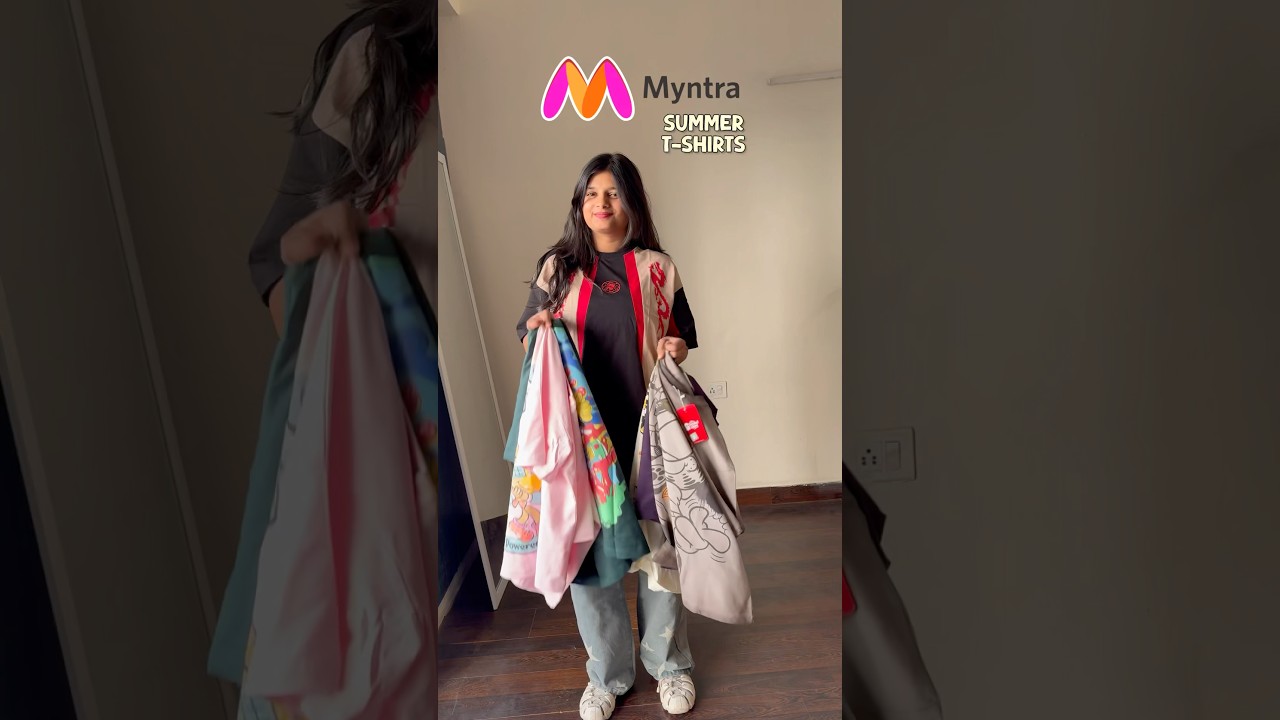 Link?? Myntra oversized T-shirt haul ft.Myntra #myntrafinds #oversizedtshirts