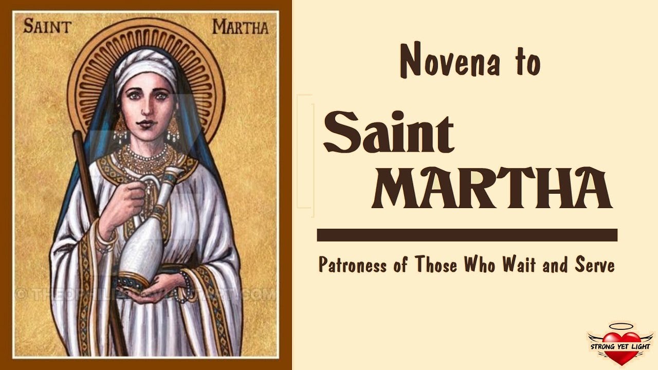 DAY 1 | Novena to SAINT MARTHA | Patroness of Those Who Wait and Serve ...