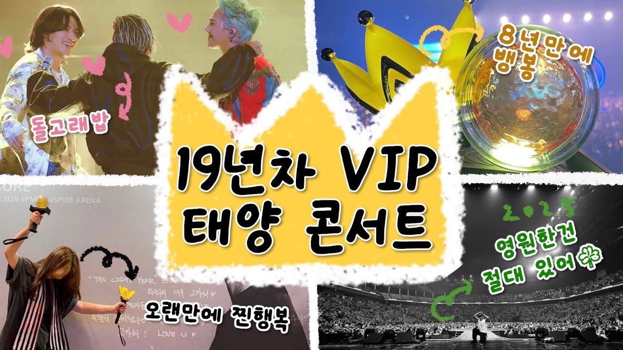 👑logㅣ19년차 VIP의 2025 태양 콘서트 후기🌞ㅣ콘서트갈개복치🐟