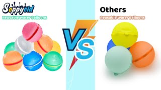 Soppycid Reusable Water Balloons vs. Fake ones  #comparsion #reviews