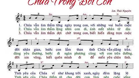 TẬP HÁT : CN CHÚA TRONG ĐỜI CON ( LM THÁI NGUYÊN ) BÈ 2