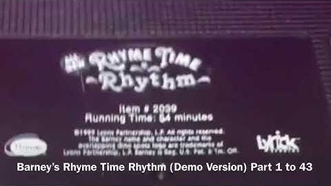 Rhyme Time Rhythm (Demo Version) Part 1 to 48 (Makes Me 🤧)
