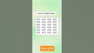 Find the different odd number #quiz #evennumber #puzzle #numberwonders #oddnumber #maths