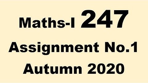 AIOU Code 247 Solved Assignment No.1 Autumn 2020