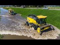 Dutch river overflows trying to save the wheat harvest