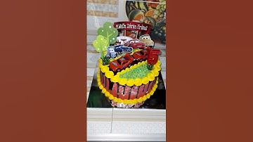 Thumbnail of contoh kue ulang tahun anak anak,karakter cars mcqueen #shorts