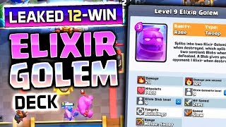 Pro DOMINATES w/ ELIXIR GOLEM! World's First 12 Win!