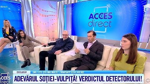 Adevarul soţiei-vulpiţă! Verdictul detectorului de minciuni!