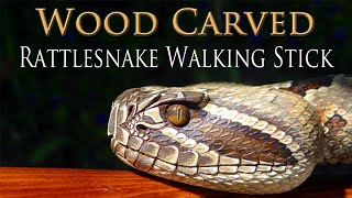 Carving and Painting a Rattlesnake Walking Stick