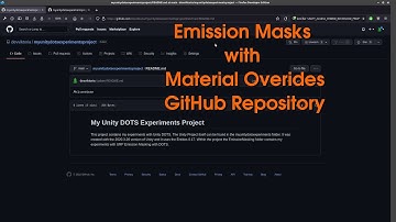 Unity DOTS Tips - Emission Masks with Material Overides GitHub Repository