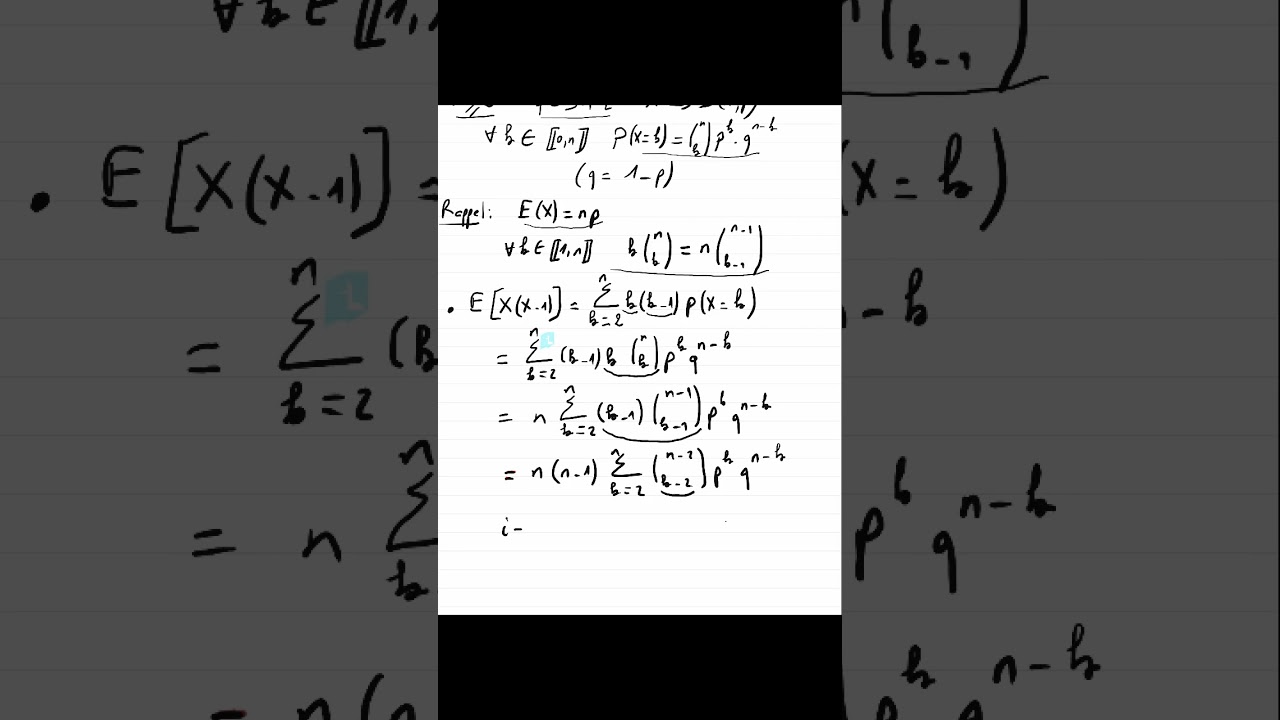 Variance de la loi binomiale