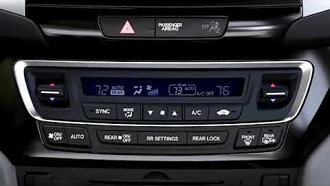 Honda Tri Zone Climate Control