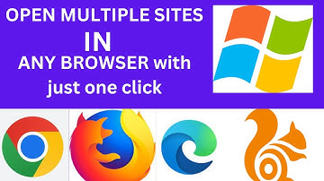 Open Multiple Sites In Any Browser With Just One Click..