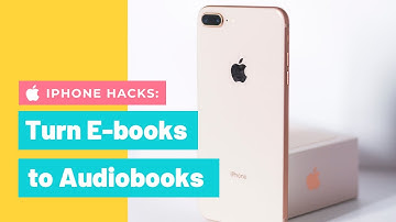 Turn E-books to "Audiobooks" on your iPhone | Text-to-Speech on iOS
