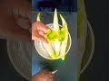 art#vege#simple snake gourd flower carve#snake gourd flower cutting style garnish#snake gourd flower