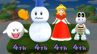 Mario Party 9 Boo Vs Snowman Vs Peach Vs Dry Bone - Boss Battle