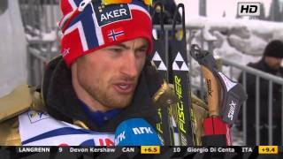 VM Men's 30 Km Pursuit Holmenkollen 2011 - Petter Northug INTERVIEW