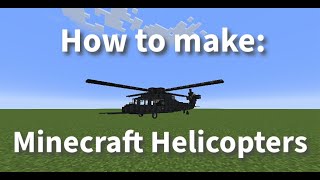 Functional Minecraft Helicopter Tutorial: Create Clockwork