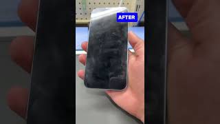 Before &amp; After Bye-bye screen strip 👋📱 #iphonerepair #iphonefix #screenstrip #beforeandafter