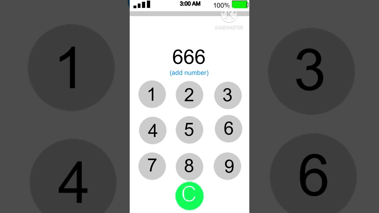 Calling 666 At 3am Template Only