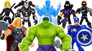 Marvel Avengers Toybox Captain America, Winter Soldier, Hulk, War Machine! Go! | DuDuPopTOY