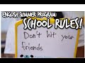 English Class Summer Program: School Rules Activity!