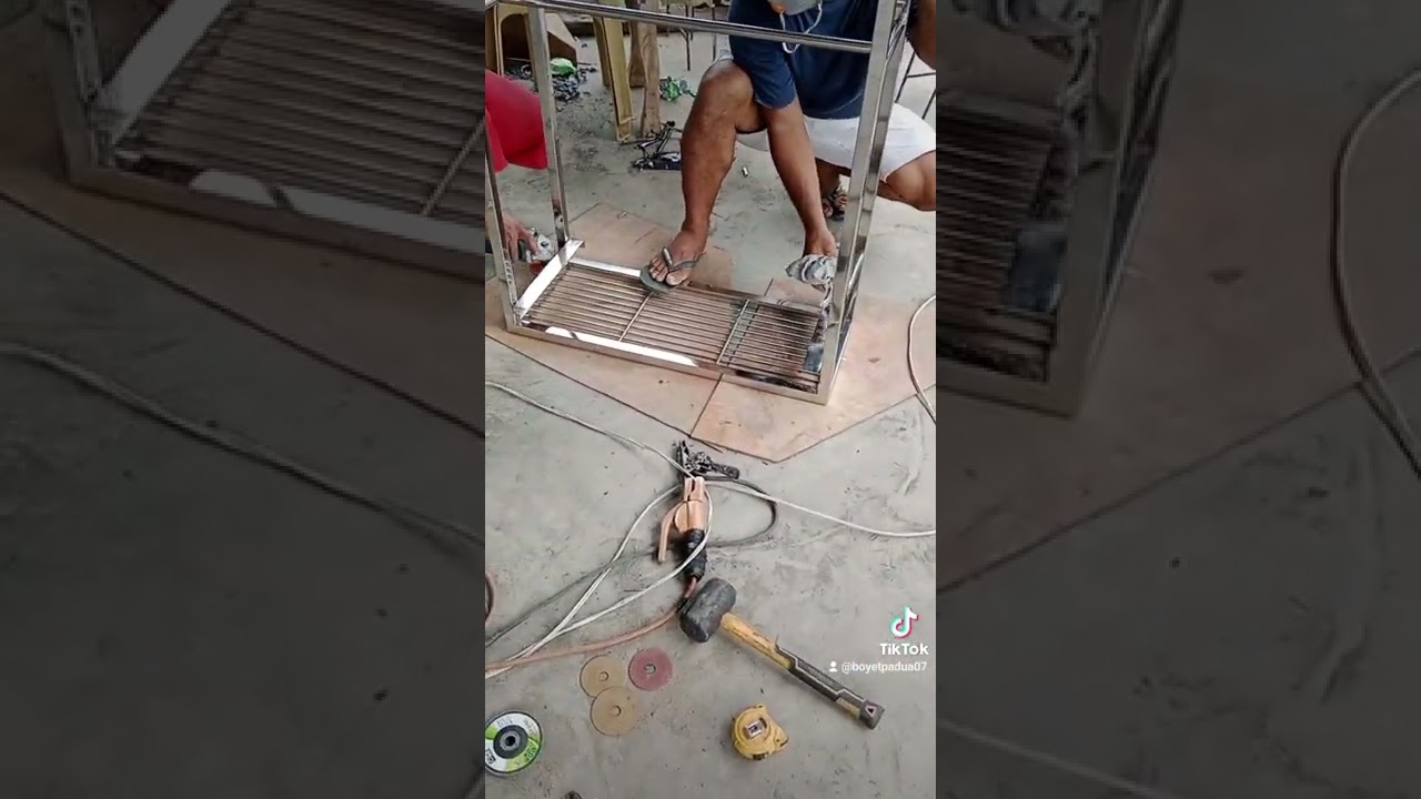 stainless steel BBQ grill